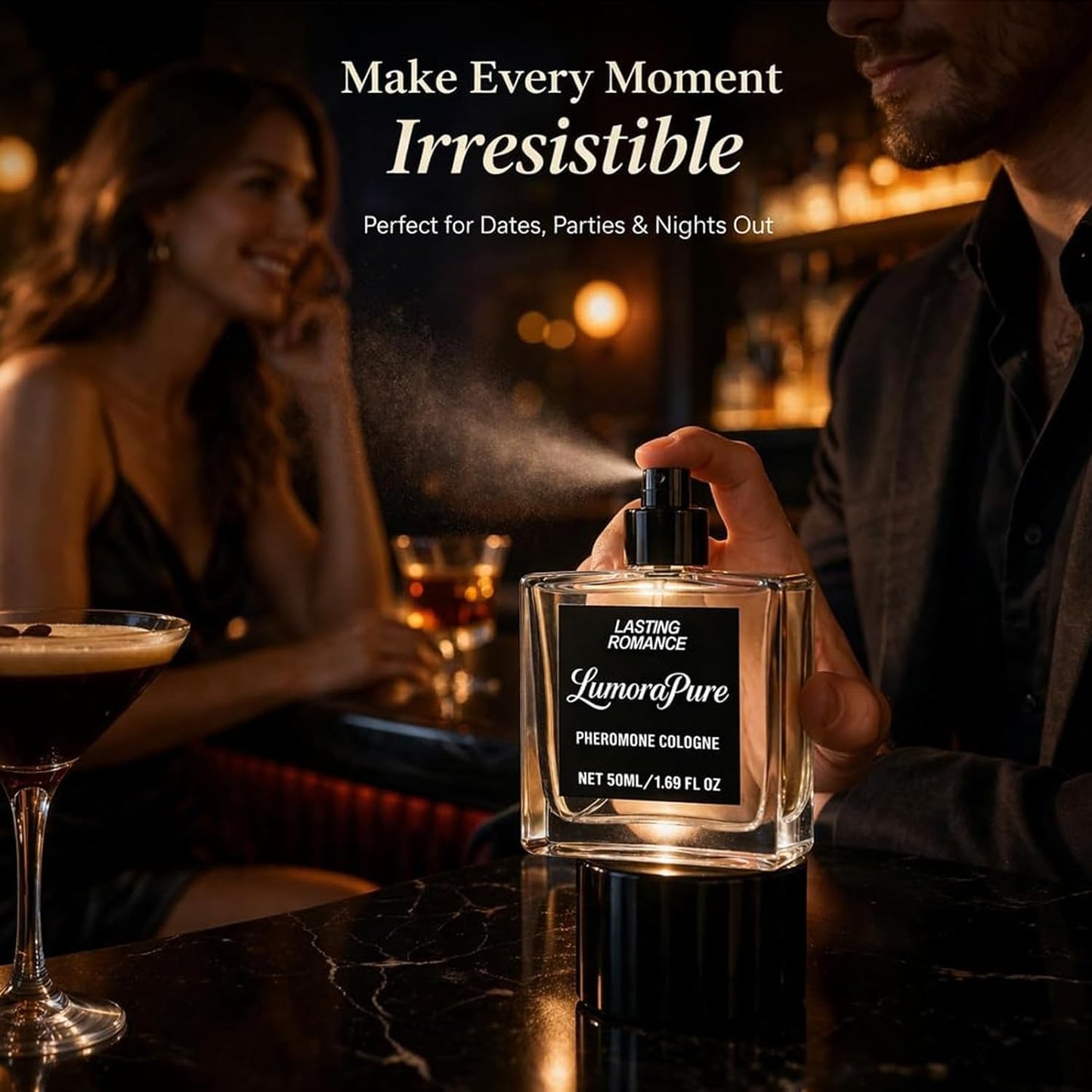 Pheromone Cologne for Men - Fresh Long-Lasting Fragrance | 50 ml/1.69 fl oz