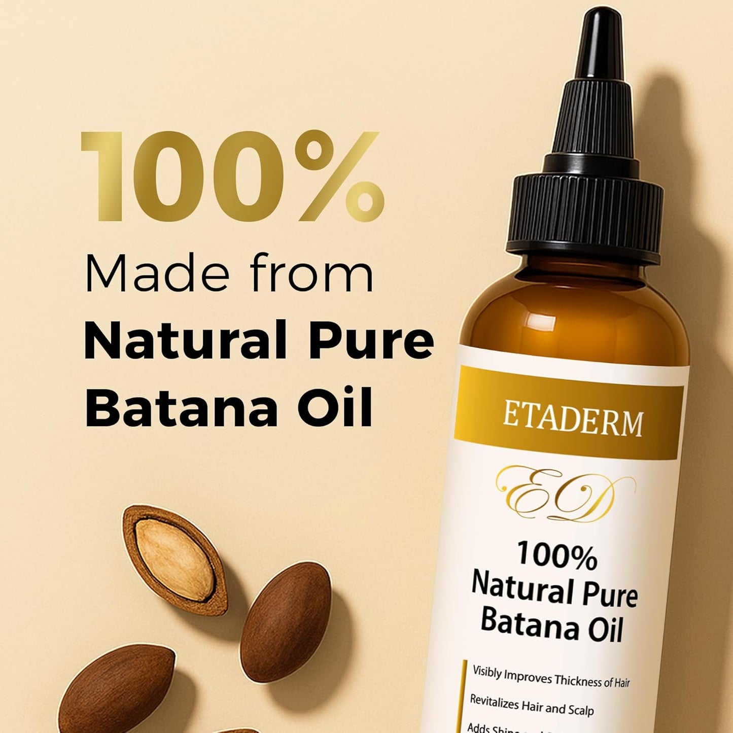 Batana Oil for Hair Growth - 100% Pure Cold-Pressed Oil for Nourishment & Repair | 4 Fl Oz