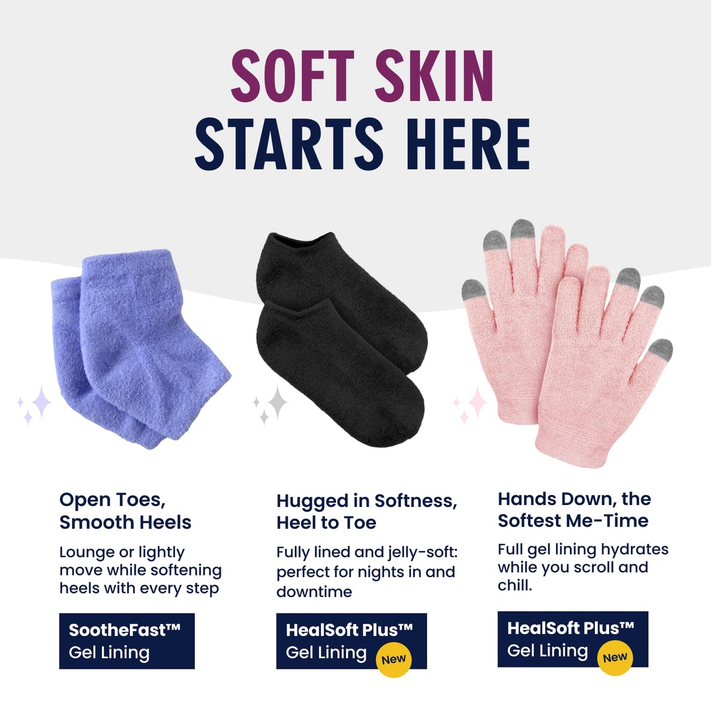 Dr. Frederick’s Original Moisturizing Gel Socks for Men & Women – Dry Feet & Cracked Heel Treatment – Full Foot Gel Lining with Mango Butter, Shea Butter, Jojoba & Coconut Oil (Obsidian Oasis)
