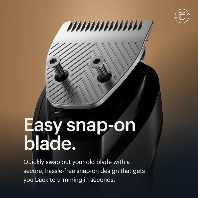 Beard Hedger® Plus Replacement Blade - Stainless Steel Trimmer Blade Refill | Precision Cutting, Easy Snap-On, Waterproof