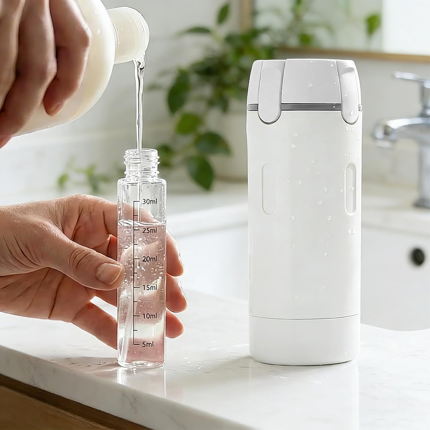 Kaminii 4 in 1 travel bottle,Travel Bottles for Toiletries,Refillable, Leak Proof and Portable,Suitable for Storing Shampoo, Shower Gel, Laundry Detergent, Suitable for Travel, Camping and Gym (Gray)