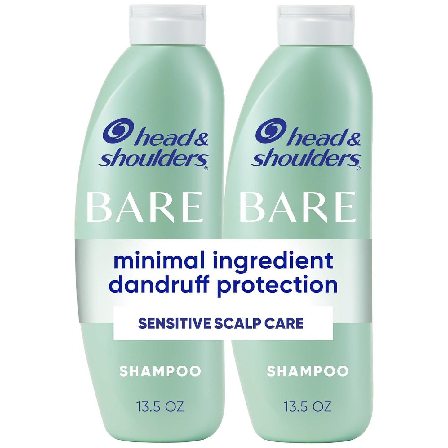 Head & Shoulders Anti-Dandruff Shampoo - BARE Soothing Hydration with 1% Pyrithione Zinc | 13.5 Fl Oz for Dry Scalp Relief