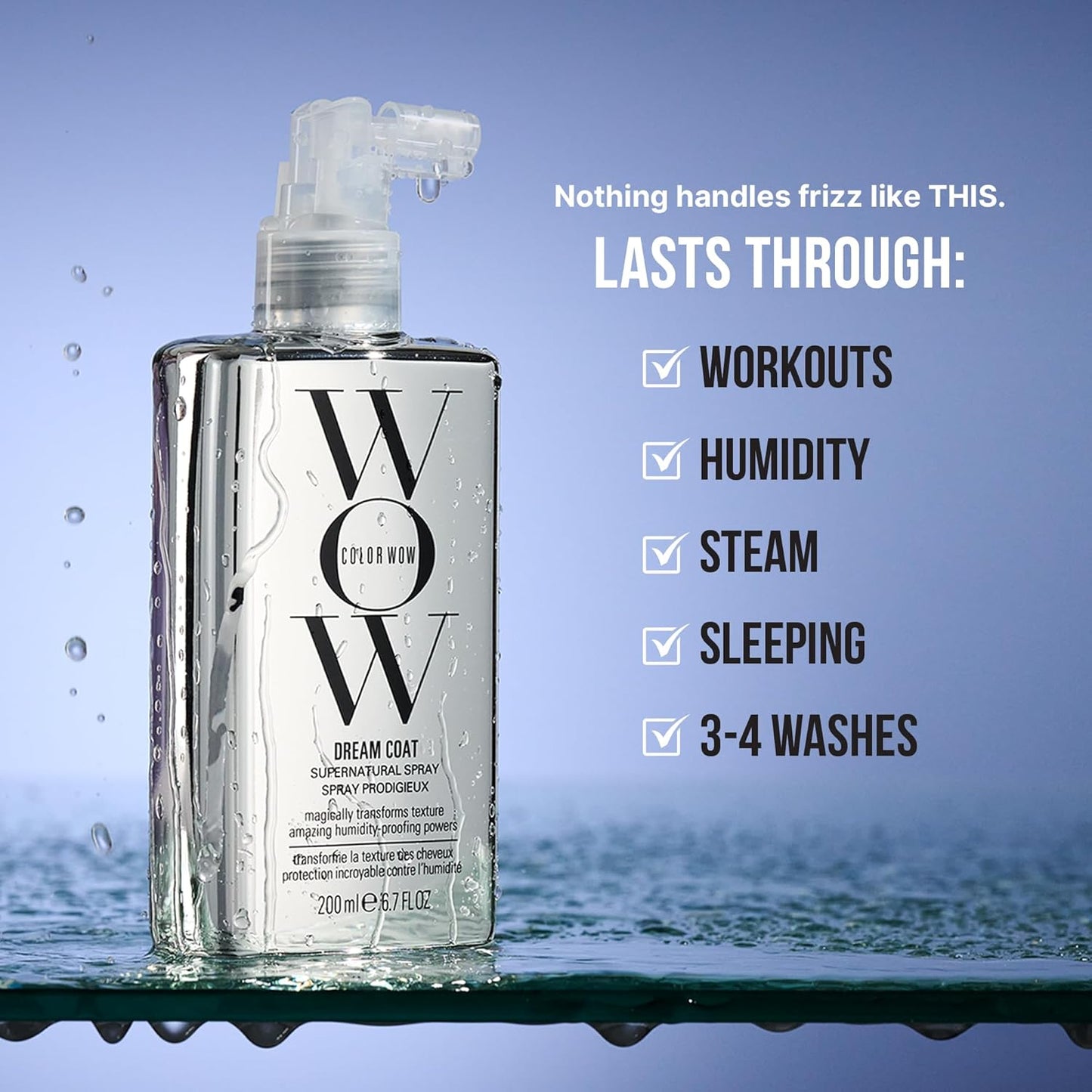 Dream Coat Anti-Humidity Treatment Spray - Anti-Frizz Hair Smoothing with Heat Protectant | Award-Winning Leave-In for Shiny Styles