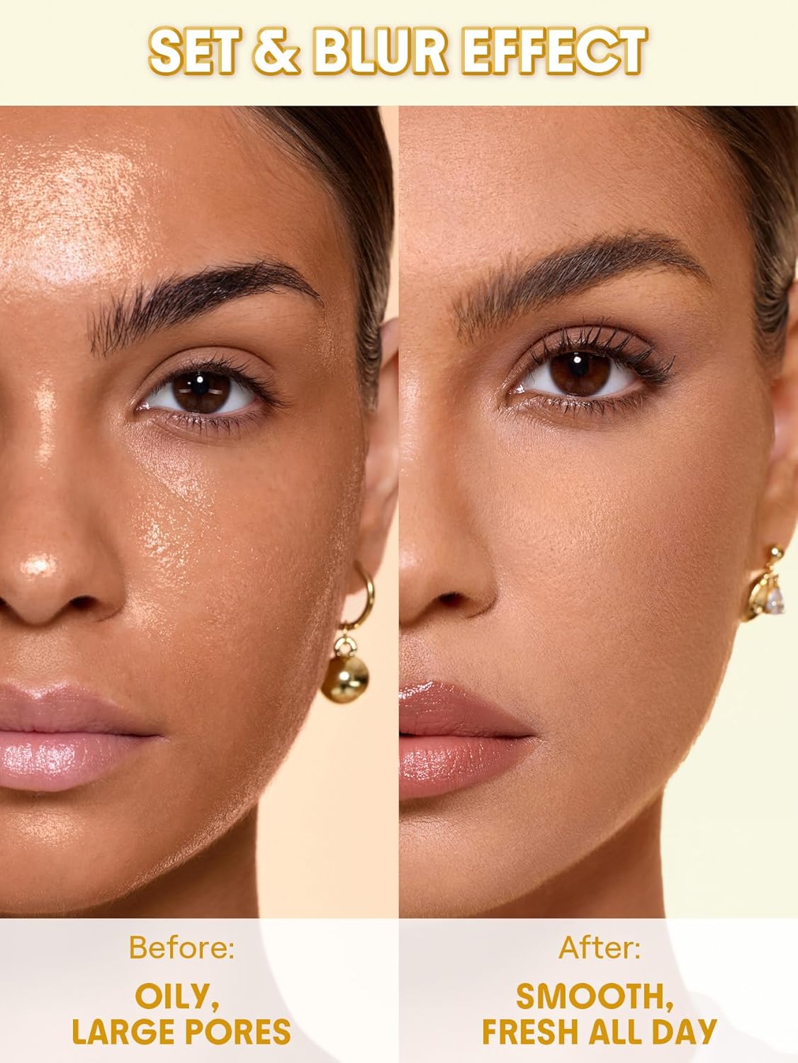 Ultra-Fine Blur & Lift Setting Powder Duo - Banana Shade | Perfect for Flawless Makeup Finish