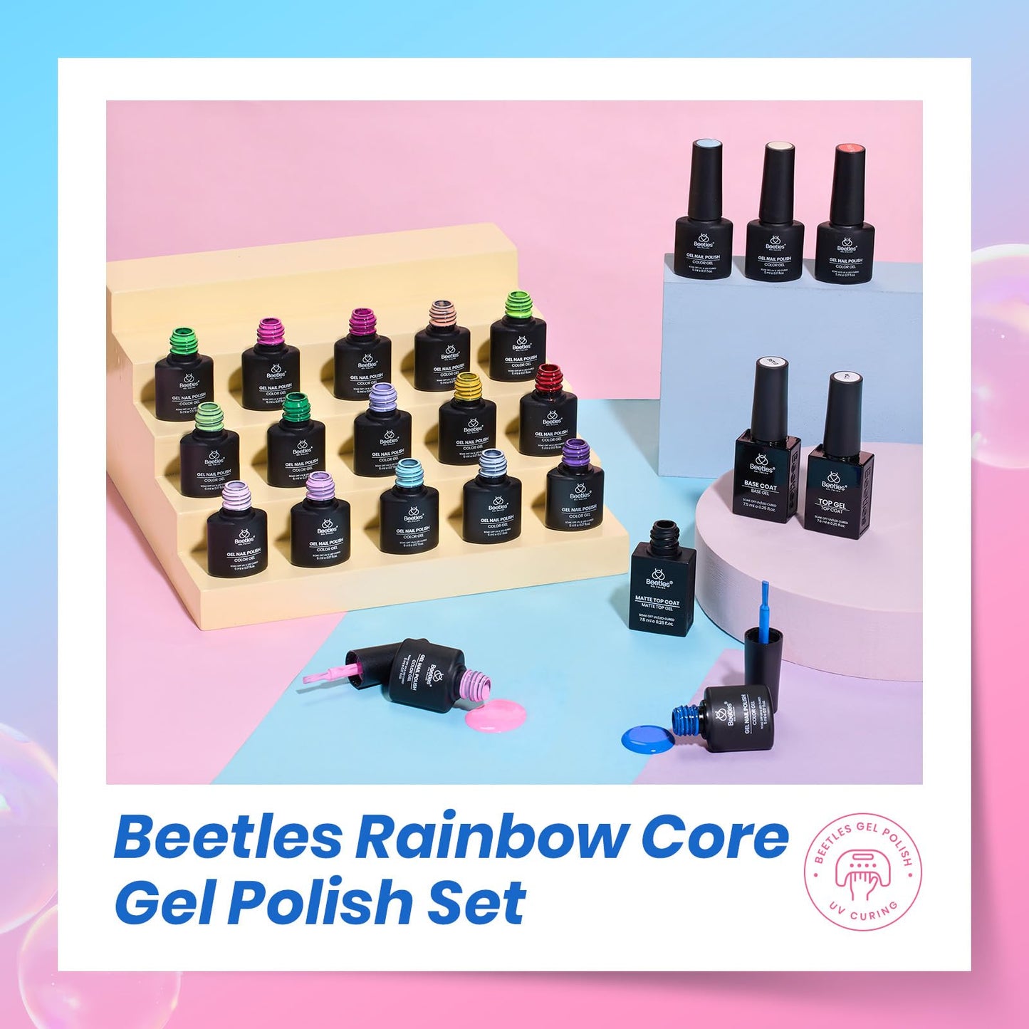 Beetles Deal Box Summer Gel Nail Polish Set, 20 Colors HEMA-Free TPO-Free