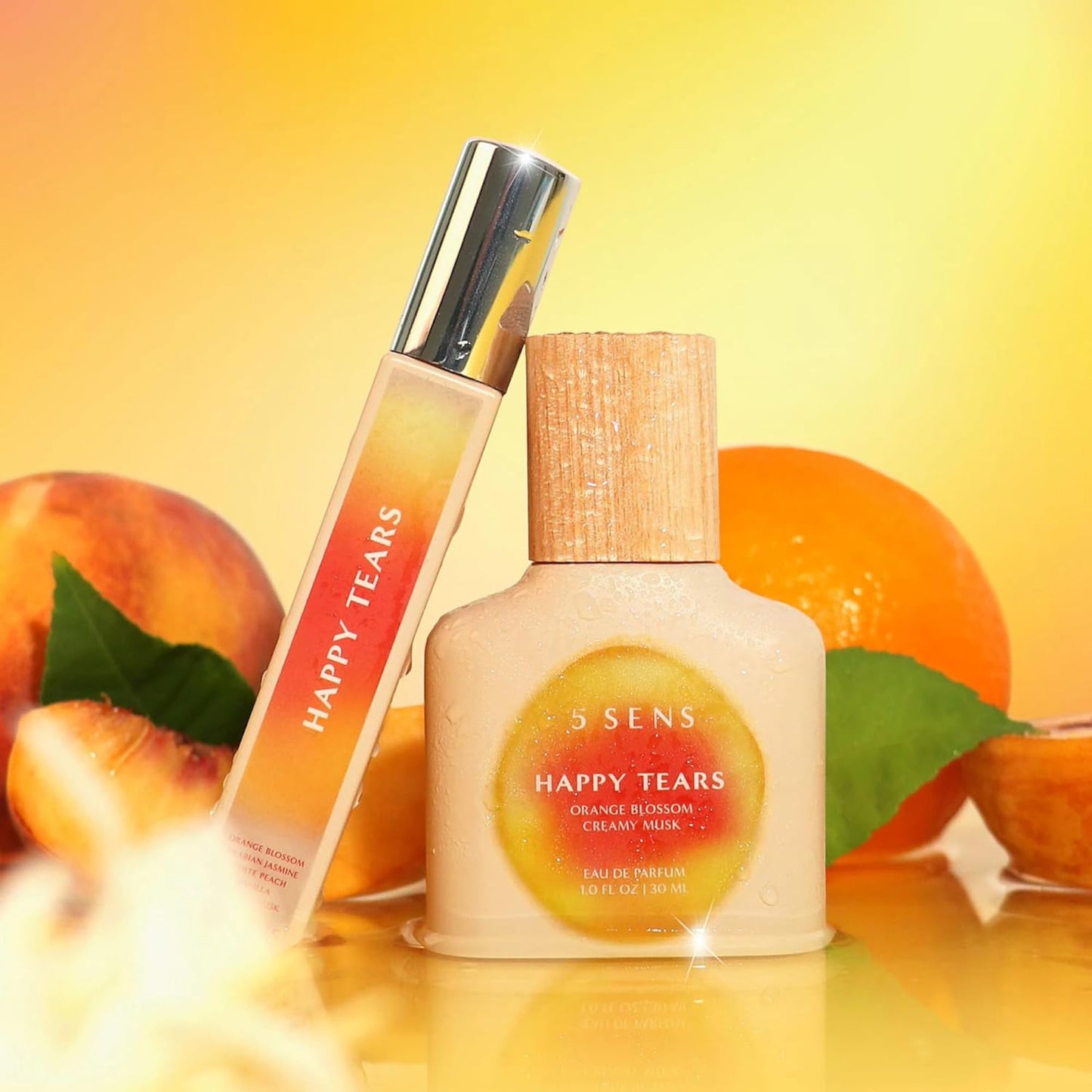 Happy Tears Eau de Parfum Travel Spray - Clean Long-Lasting Warm Floral Fragrance | 10 mL Vegan & Cruelty-Free