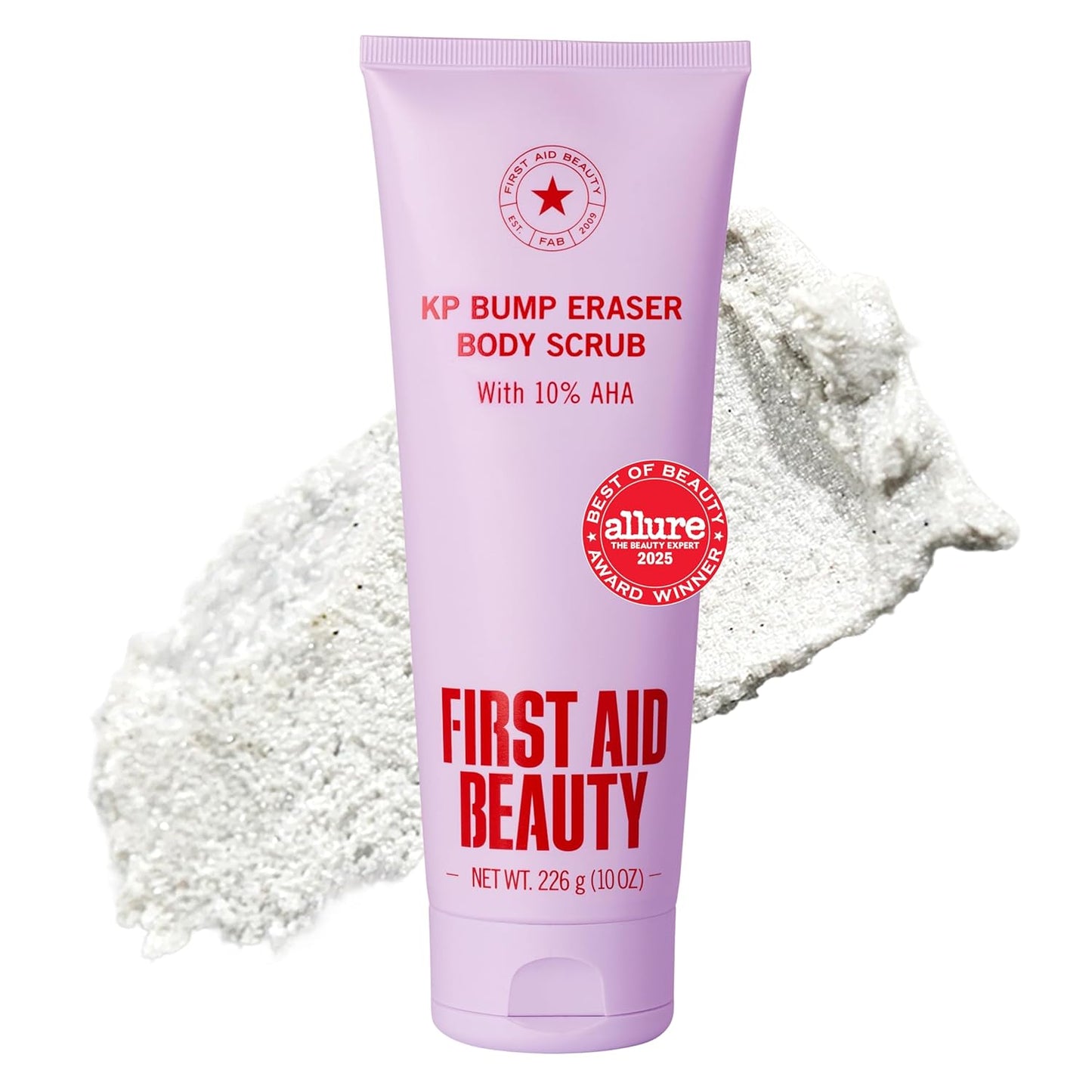 KP Bump Eraser Body Scrub - 10% AHA Exfoliator for Keratosis Pilaris | Smooths Rough Bumps & Uneven Skin Texture