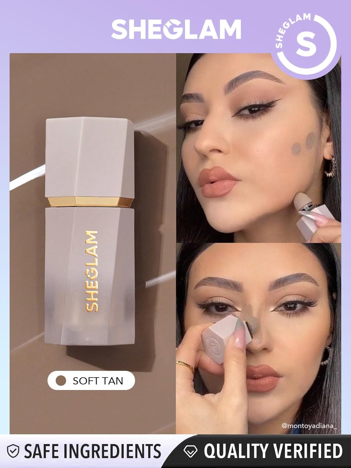 Sun Sculpt Liquid Contour Stick - Long Lasting Cream Bronzer Makeup | Cool Toned 01 Soft Tan