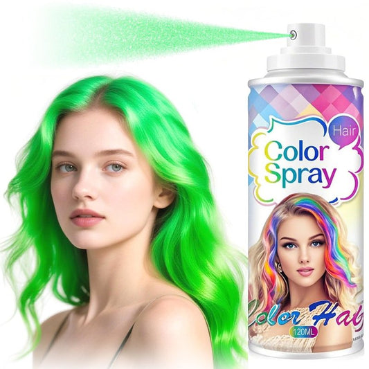 Green Hair Spray, Temporary Hair Color Spray for Kids and Women, Washable Hair Color Dye, Natural Hair Strong Style Coloring Gel Cream for St. Patrick’s Day,Party,Christmas,Cosplay, Festivals