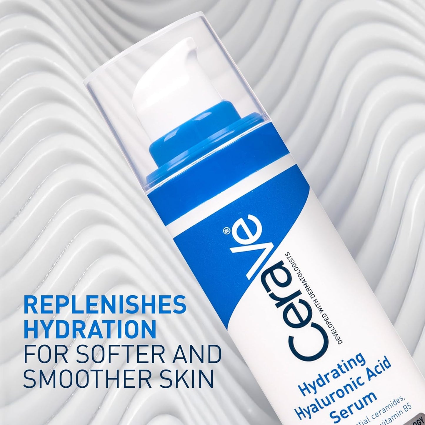 CeraVe Hyaluronic Acid Serum - Hydrating Face Serum with Vitamin B5 & Ceramides | 1 Ounce
