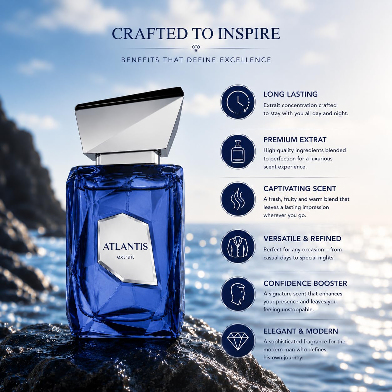 Atlantis Extrait EDP 100ml - Luxurious Fragrance for Men | Long-Lasting Scent