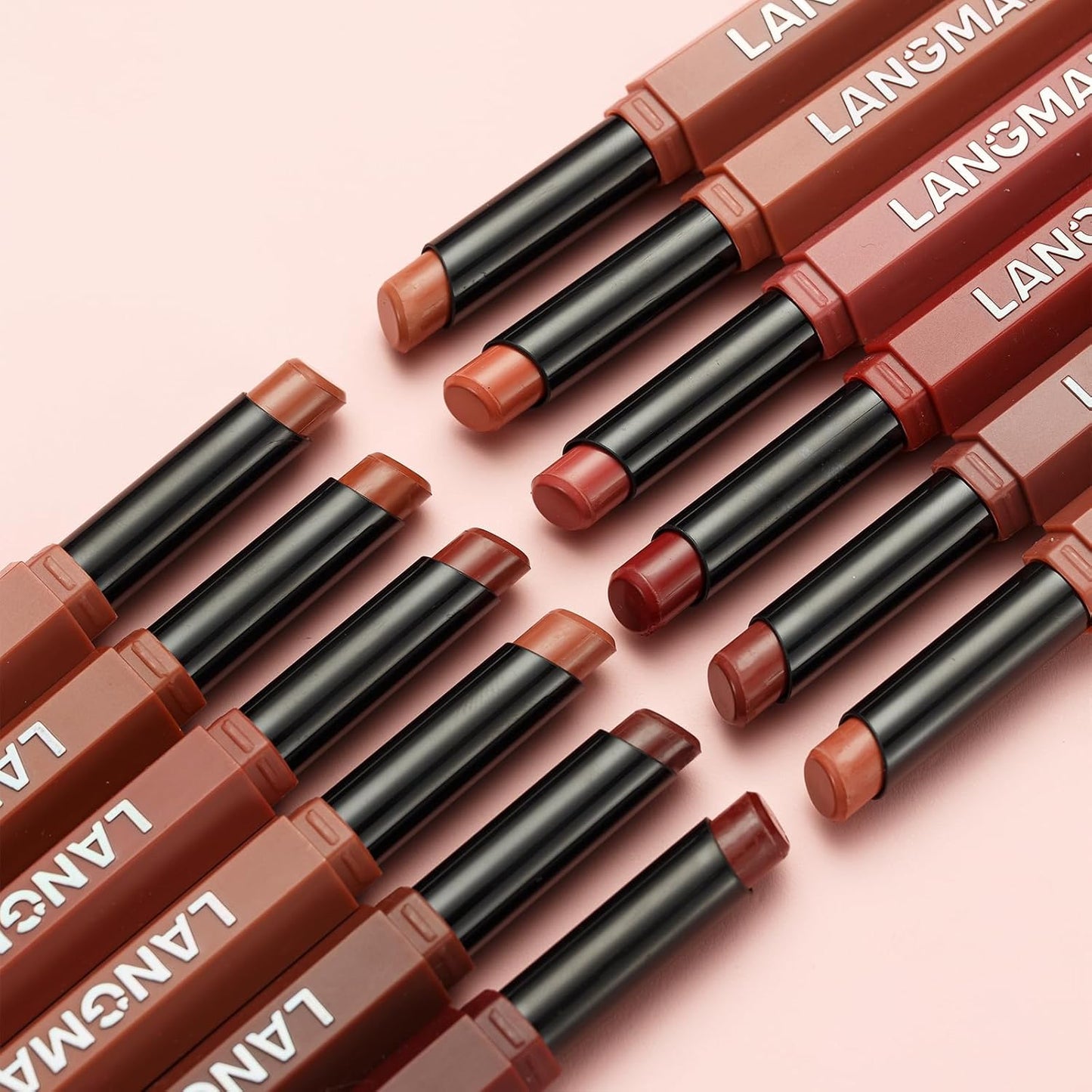 10Pcs Velvet Matte Lipstick Set - High Pigment, Long-Lasting, Waterproof | Soft Dark Nude Shades for Women