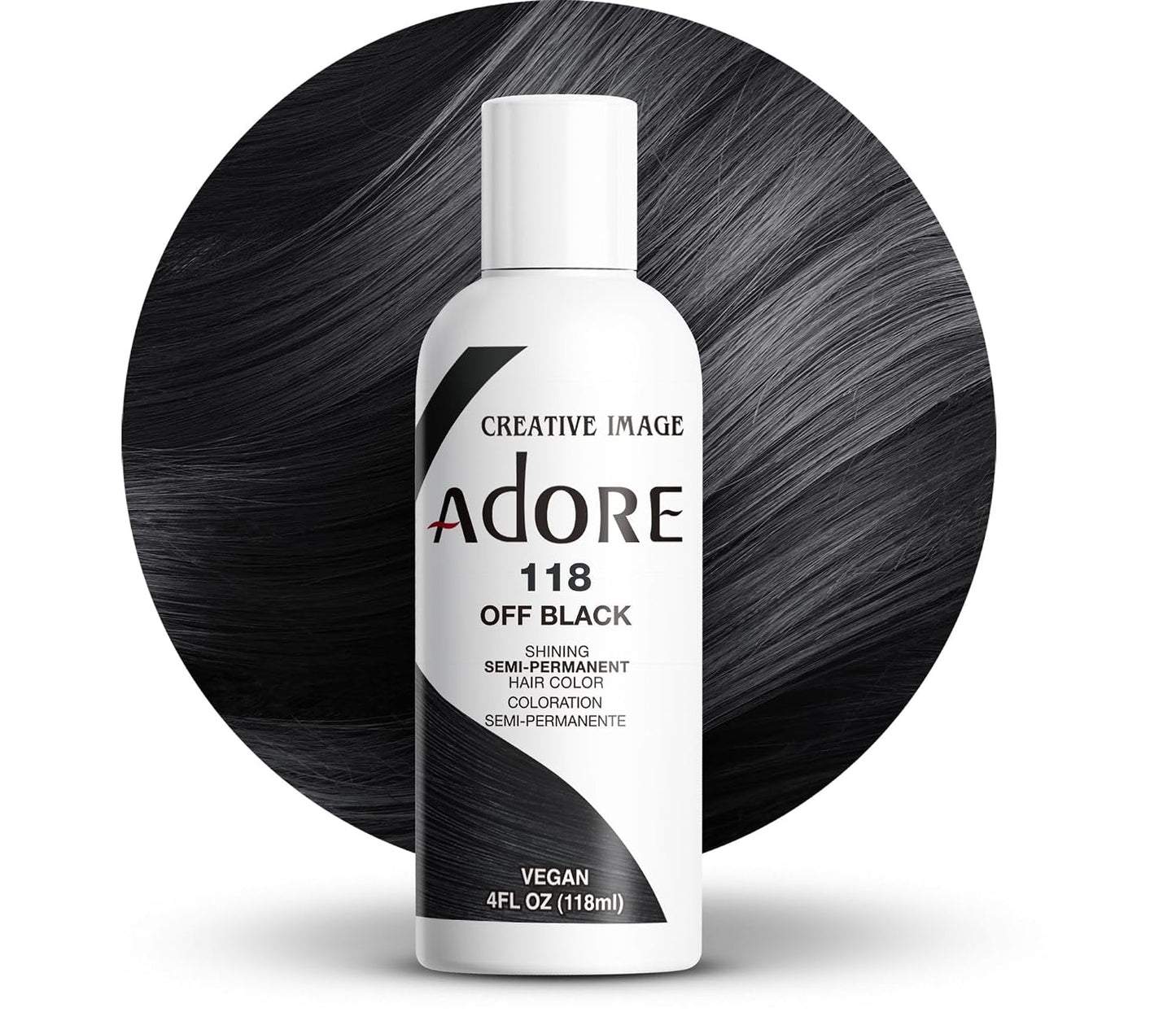 Adore Semi Permanent Hair Color - Mystic Grey | Vegan, Ammonia-Free Hair Dye | 4 Fl Oz