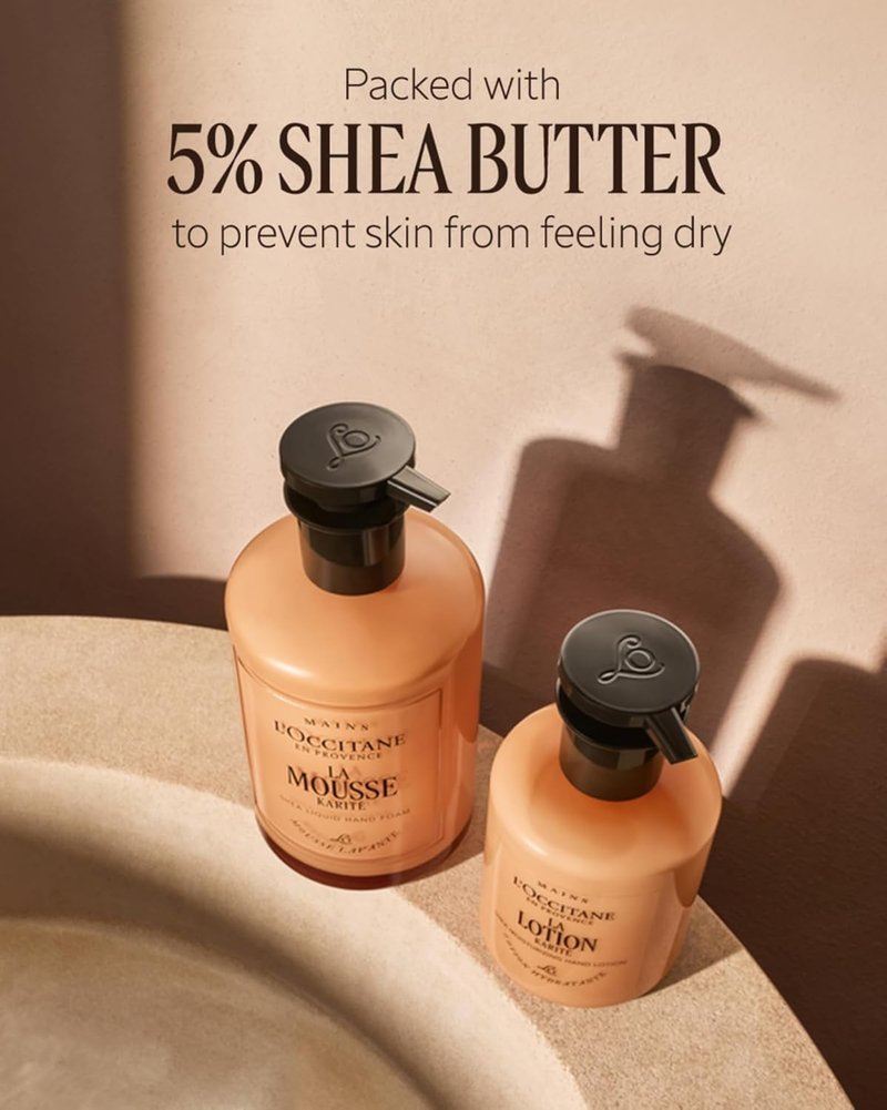L'OCCITANE Fast Absorbing Shea Butter & Verbena Citrus Lotion - Intensive Moisturizing Cream for Dry Skin