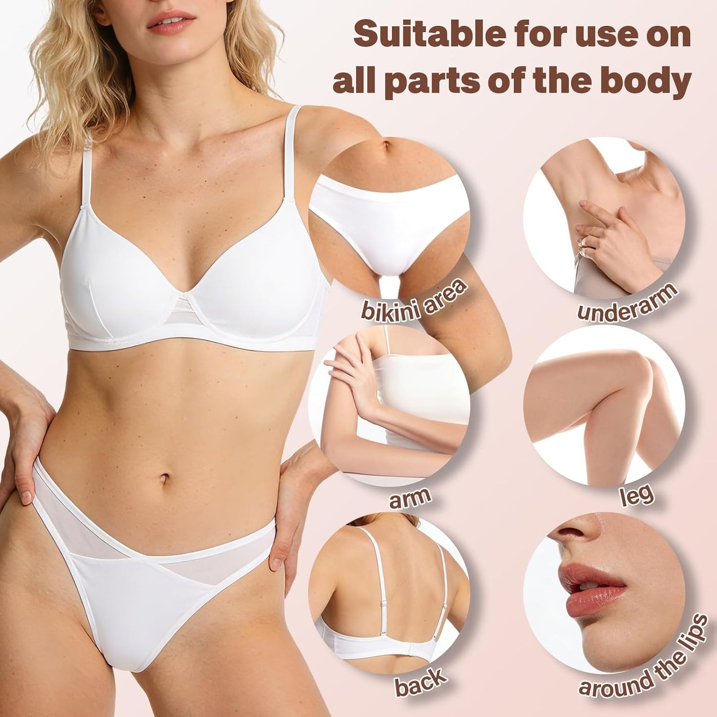Bikini Hair Removal Cream for Women - Painless Depilatory Cream for Sensitive Skin | 2-Pack with Spatula Applicator