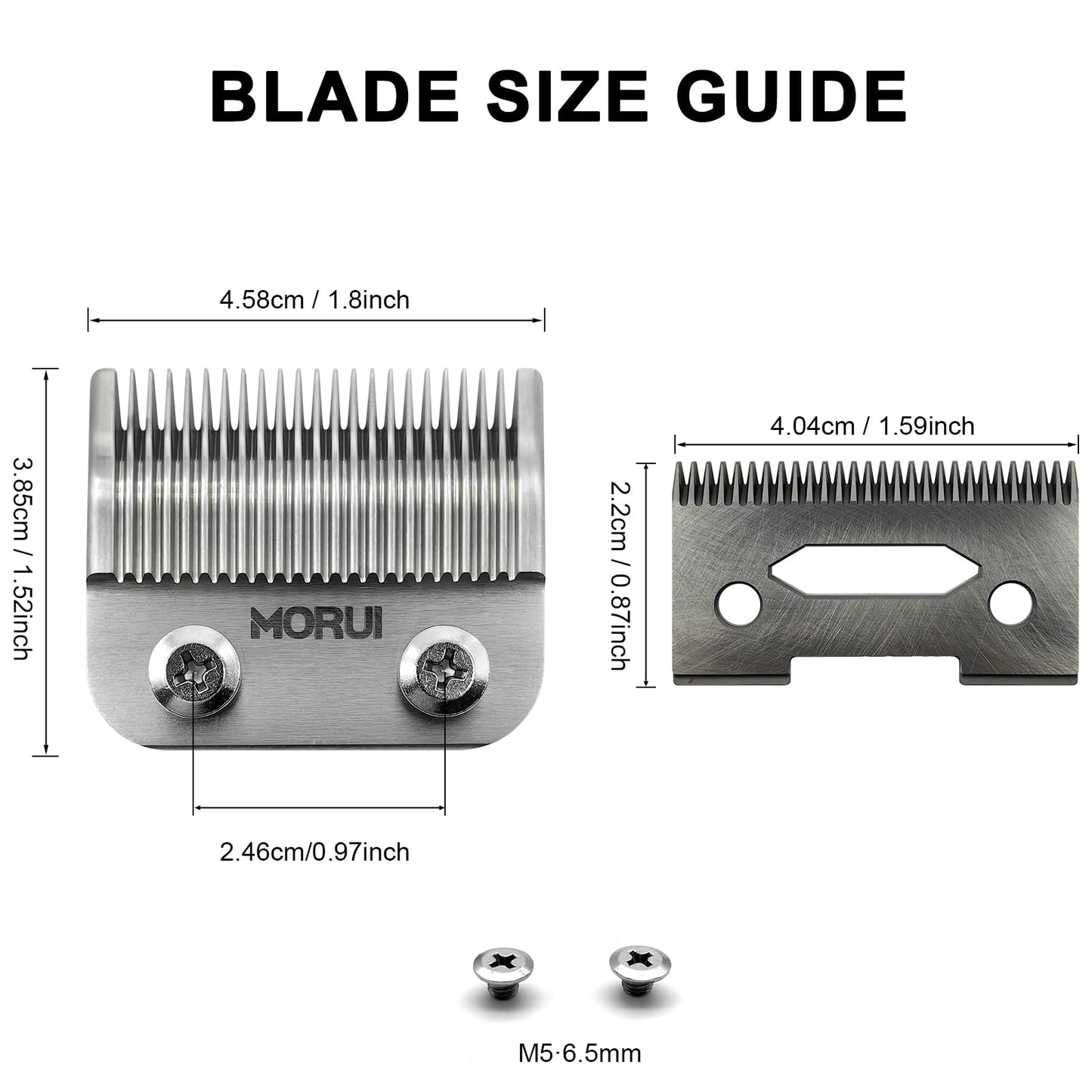 Professional Replacement Clipper Blade Precision 2 Holes Adjustable Standard Hair Trimmer Clipper Blade Kit (1 Pack)