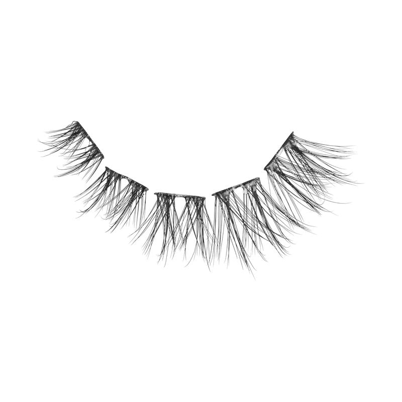 Impress False Eyelashes - Demi Wispy Lash Clusters, 48 Pre-Glued, 8mm-16mm | Contact Lens Friendly, Reusable