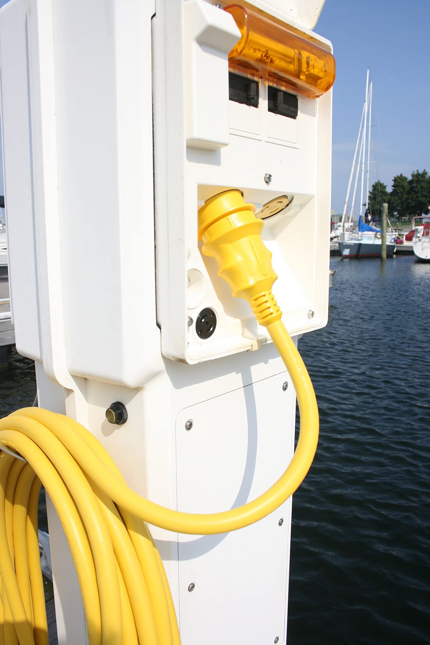 Marinco 6153SPP-25 Cordset, 50A 125V, 25', Yellow