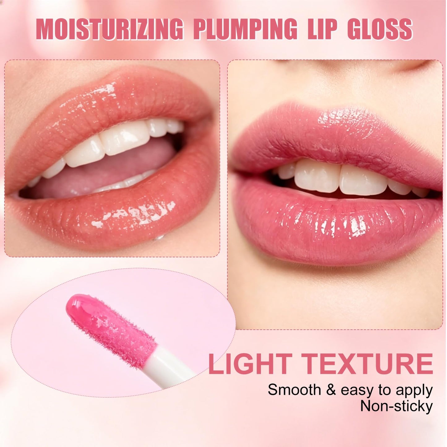 Lissymuse 4 Pack Hydrating Lip Gloss Plumping Glow Fat Lip Oil Lipgloss