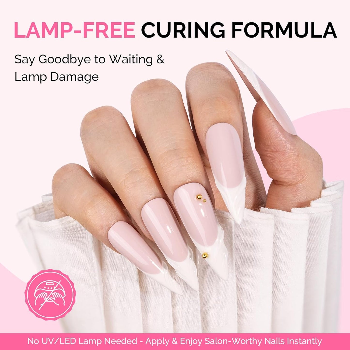 MelodySusie Nail Glue - Super Strong Quick-Drying Gel for Acrylic & Press-On Nails | 6 Pcs