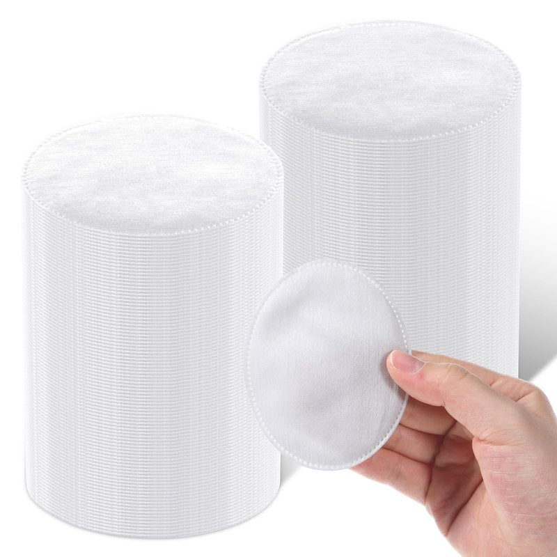 100 Pcs Large Oval Cotton Pads, Soft Lint-Free Cotton Pads for Face Facial Pad forMakeup Removal, Nail Polish, Skincare, Cleansing Face and Toner Application Use Wet or Dry