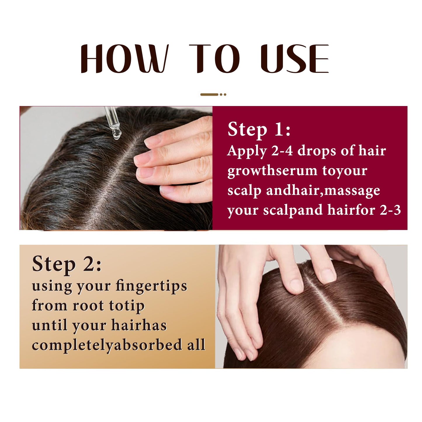 Onion & Rosemary Hair Growth Serum with Biotin & Arginine - Hydrating Scalp Treatment for Thicker Hair, 60ml