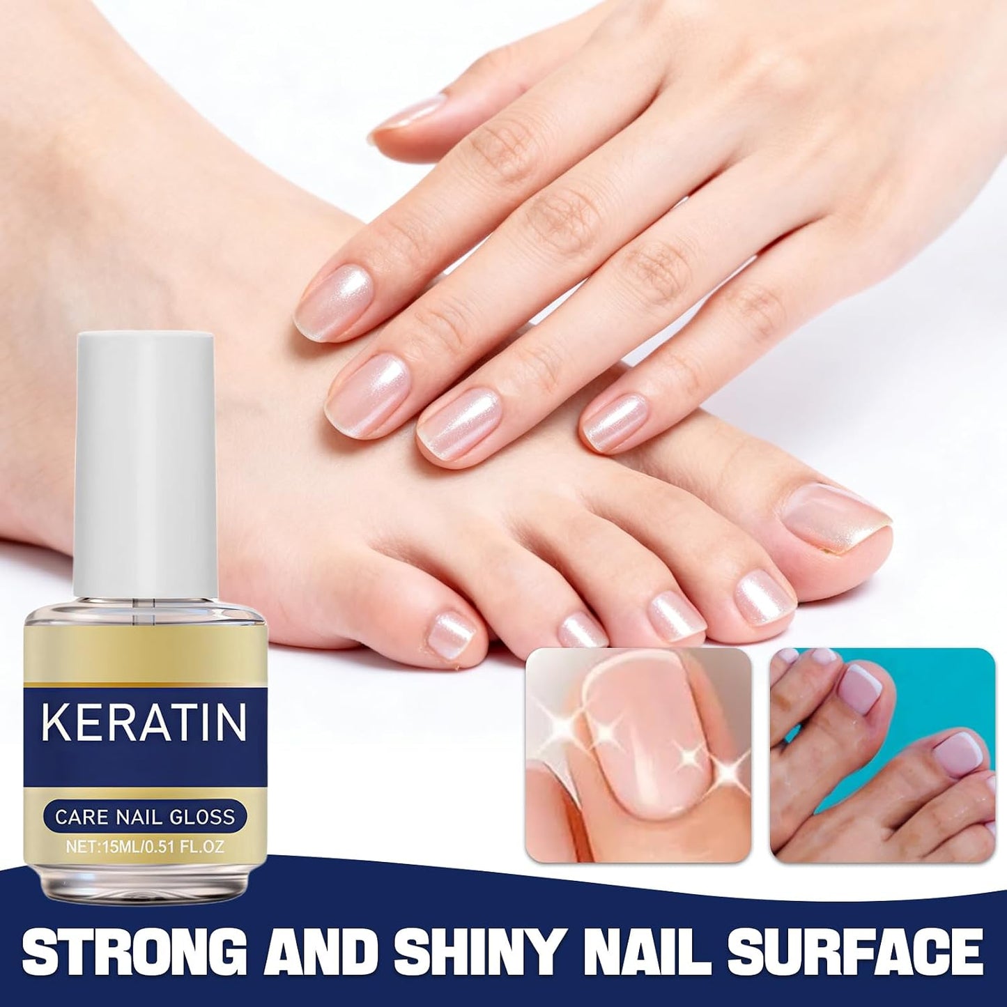 Keratin Nail Care Oil - Moisturizing Strengthening Serum with Plant Extracts & Lavender | 3PCS Set (15ml/0.53oz)