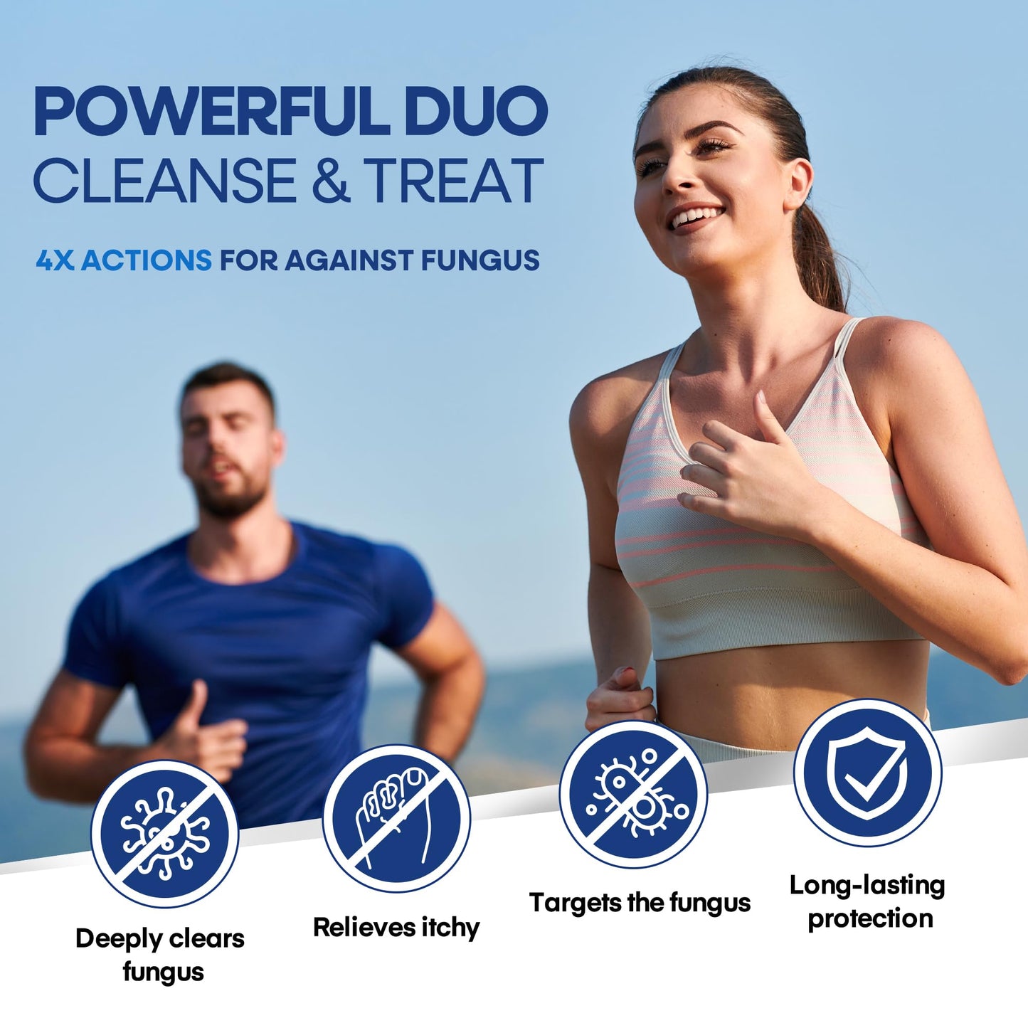 Hermon Clotrimazole Antifungal Treatment Cream & Soap Kit: Antifungal Cream for Athletes Foot, Jock Itch, Ringworm with Anti Fungal Soap - Relieves Itching Burning Cracking - 57g Tube / 113g Bar