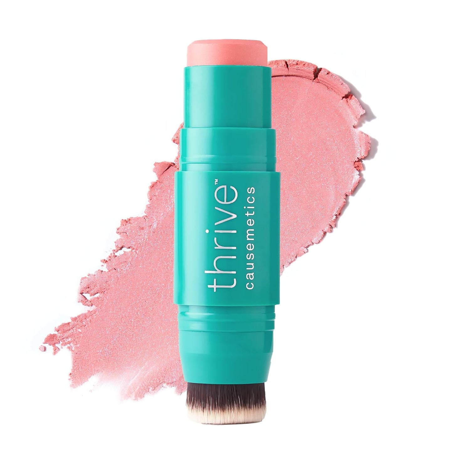 Triple Threat Color Stick - Cream Blush with Vitamin E & Evening Primrose Oil | Waterproof Brick Red Shimmer