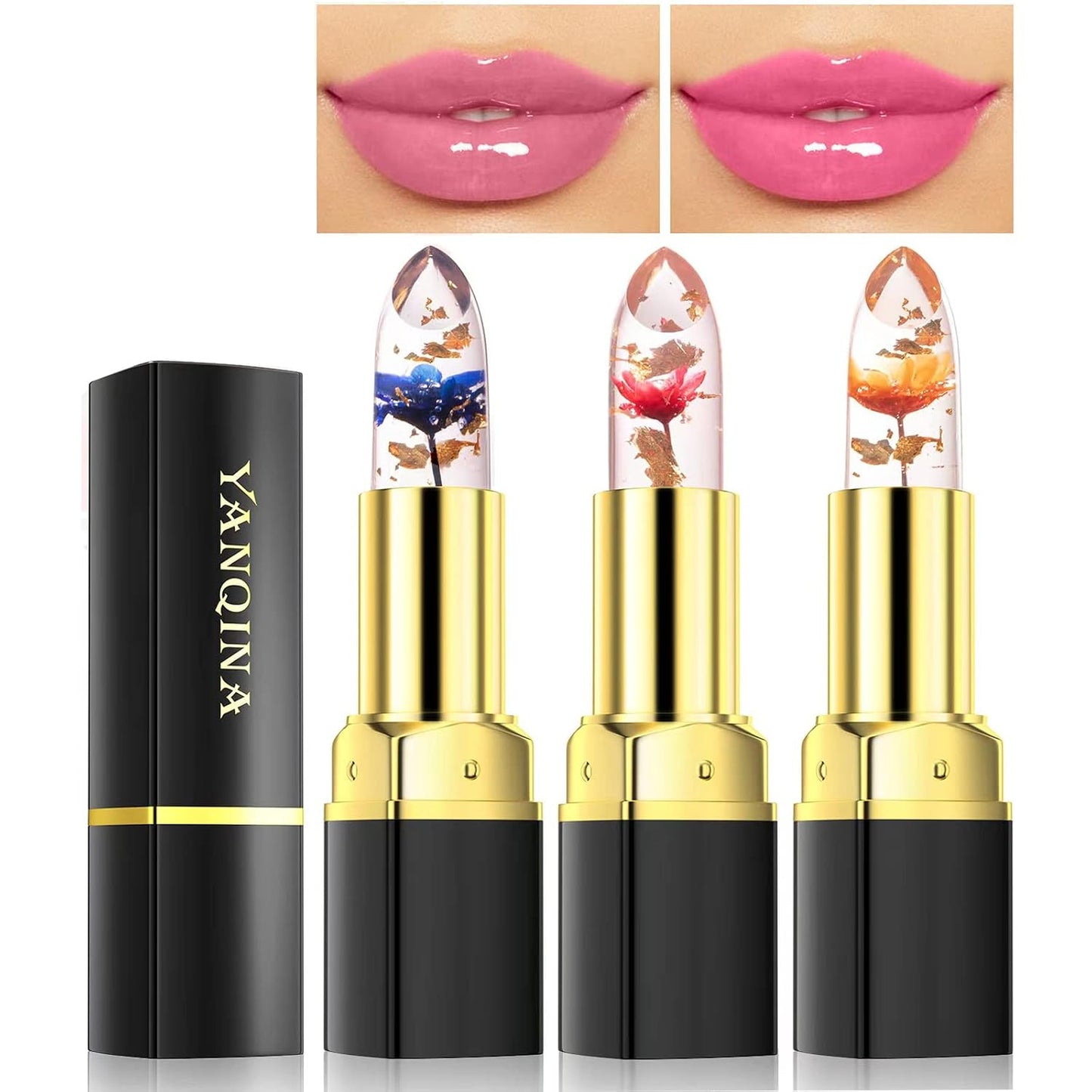 Color Changing Lipstick - Magic Lip Balm That Transforms from Black to Brick Red | Natural Moisturizing Formula for Women