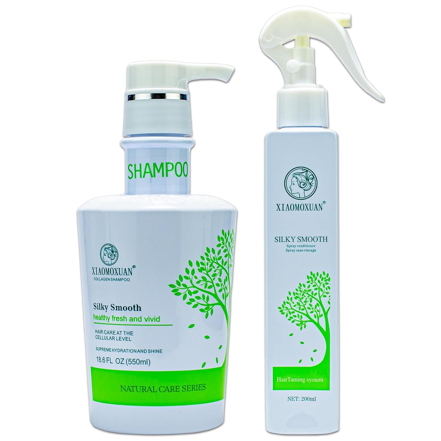 Organic Tea Tree Shampoo & Conditioner Set | Paraben & Sulfate-Free, SLS-Free Hair Care, Spa Kit
