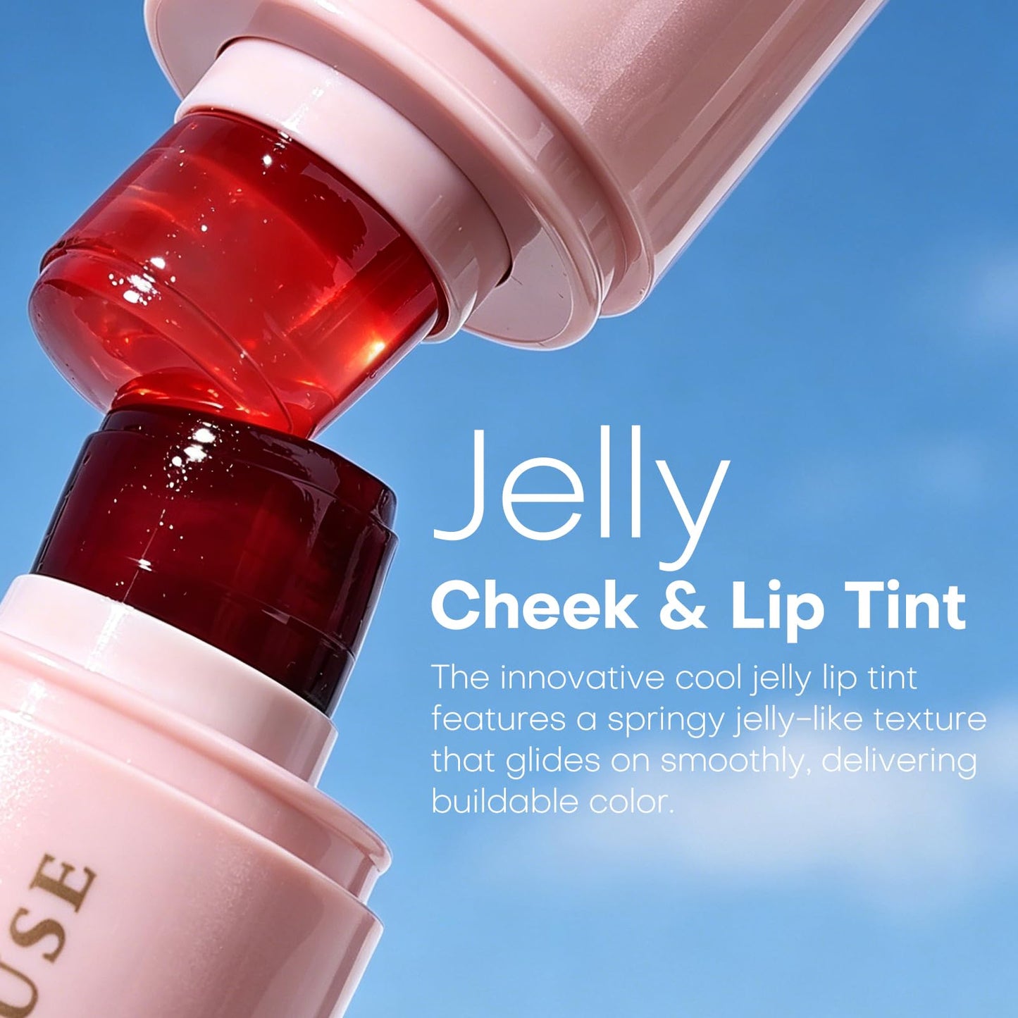 KIMUSE Jelly Cheek & Lip Tint, Watercolor Blush, Multi-Use Makeup, Tint for Cheeks, Lips & Eyes, Lightweight, Sheer & Buildable Color, Vegan Formula, Cruelty-Free