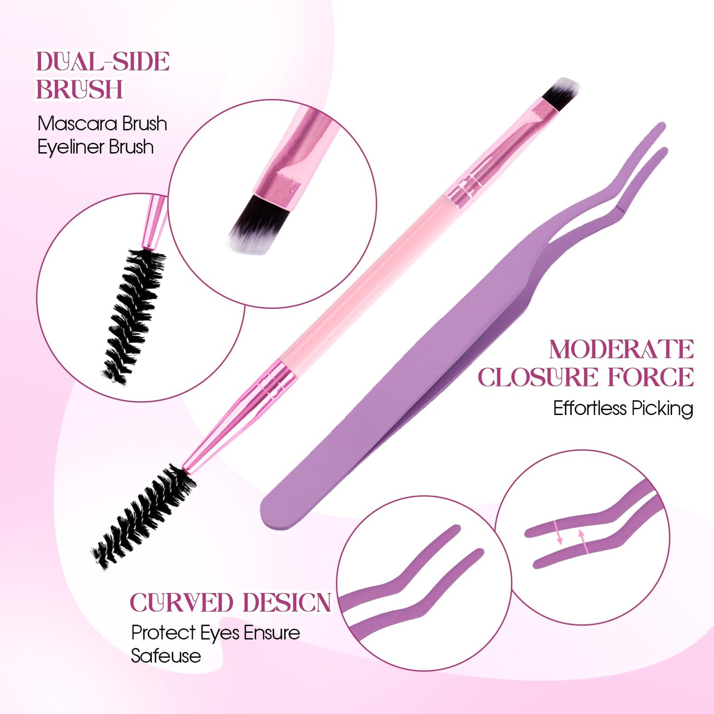 Natural Lash Clusters Kit Packs: Wendy, 1078Pcs, 40D, 60D, 60D, 80D, D Curl, 10-18mm Mixed, Soft, Cat Eye, DIY Eyelash, Individual, Fake Lashes, Bulk Pack