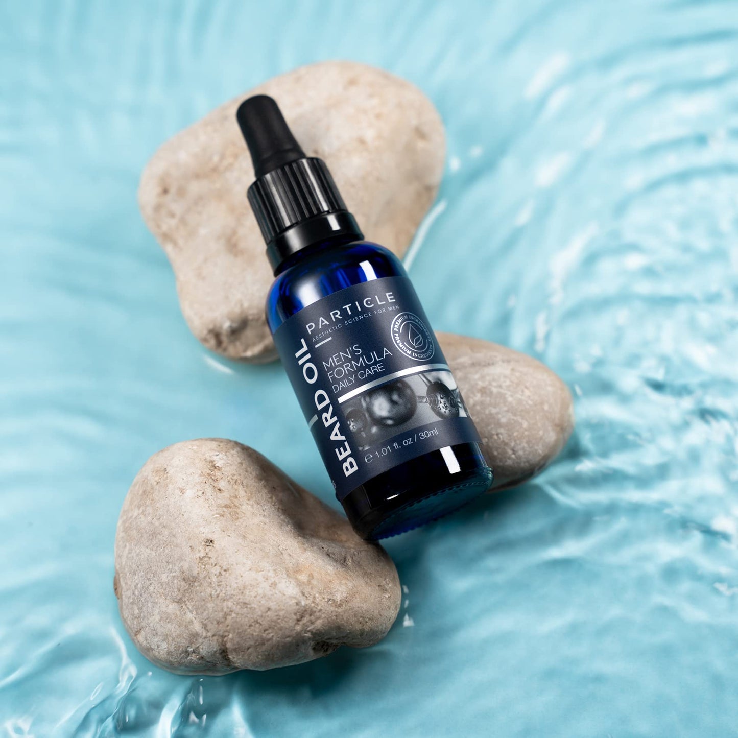 Particle Beard Oil - Soft and Itch-Free Formula with 6 Natural Oils, Argan Oil to Soften, Groom and Soothe Dry Skin (1 Oz)
