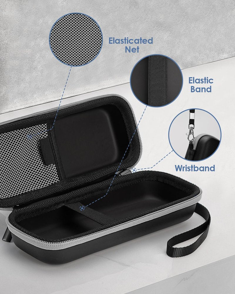 Hard Travel Case for Hybrid Electric Trimmer, Waterproof Hard Carrying Case Portable Storage Bag for OBlade & Braun Series Shaver, Green