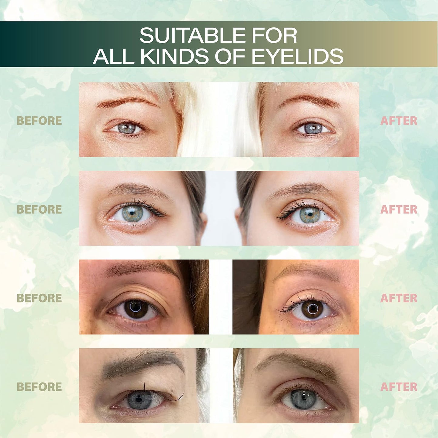 Eyelid Tape, 480Count Eyelid Lifter Strips, Eyelid Tape for Hooded Eyes Invisible, Waterproof Double Eyelid Tape, Suitable for Uneven or Monolids, Instant Eye Lift Without Surgery