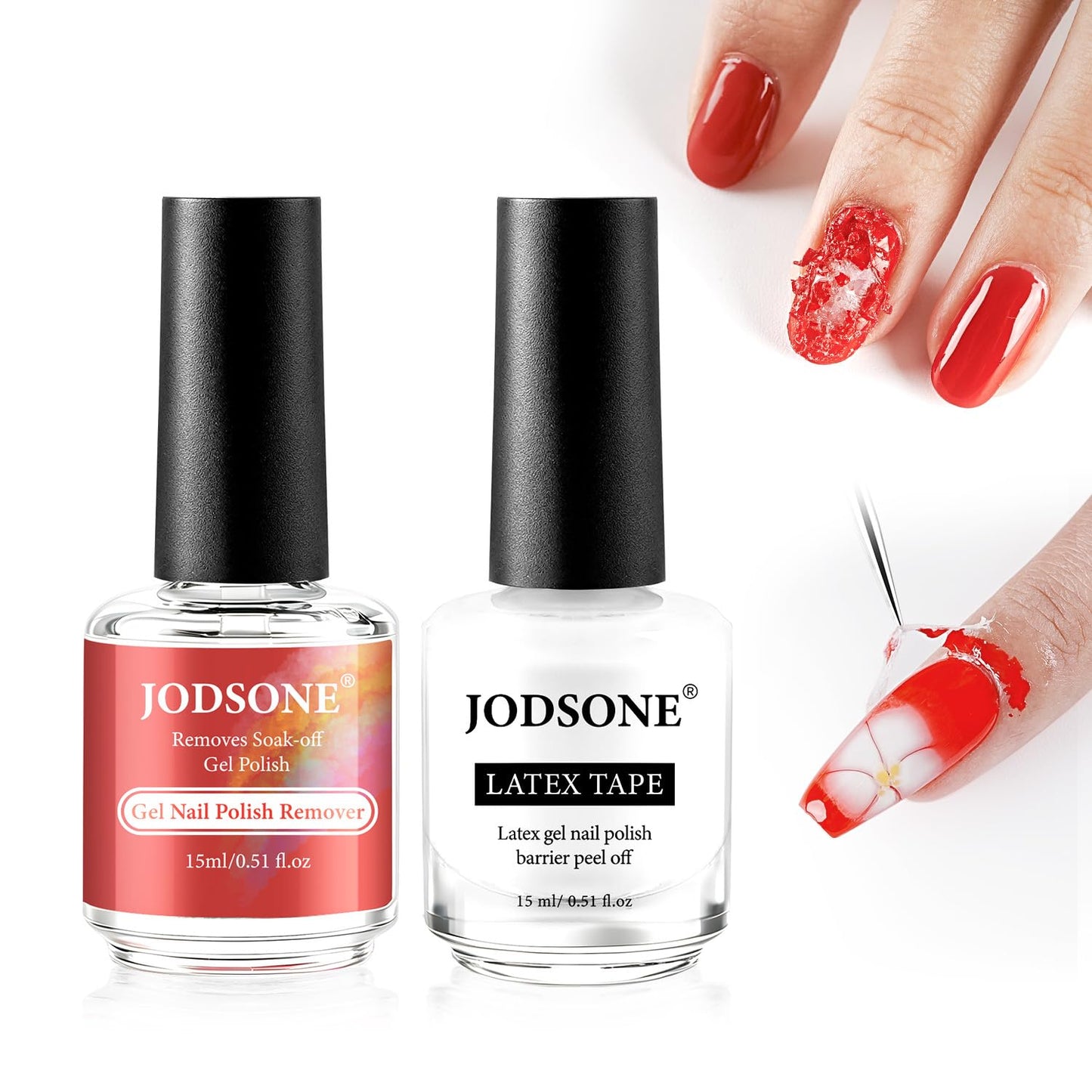 JODSONE Gel Nail Polish Remover - Quick 3-5 Minute Soak-Free Formula | 15ML
