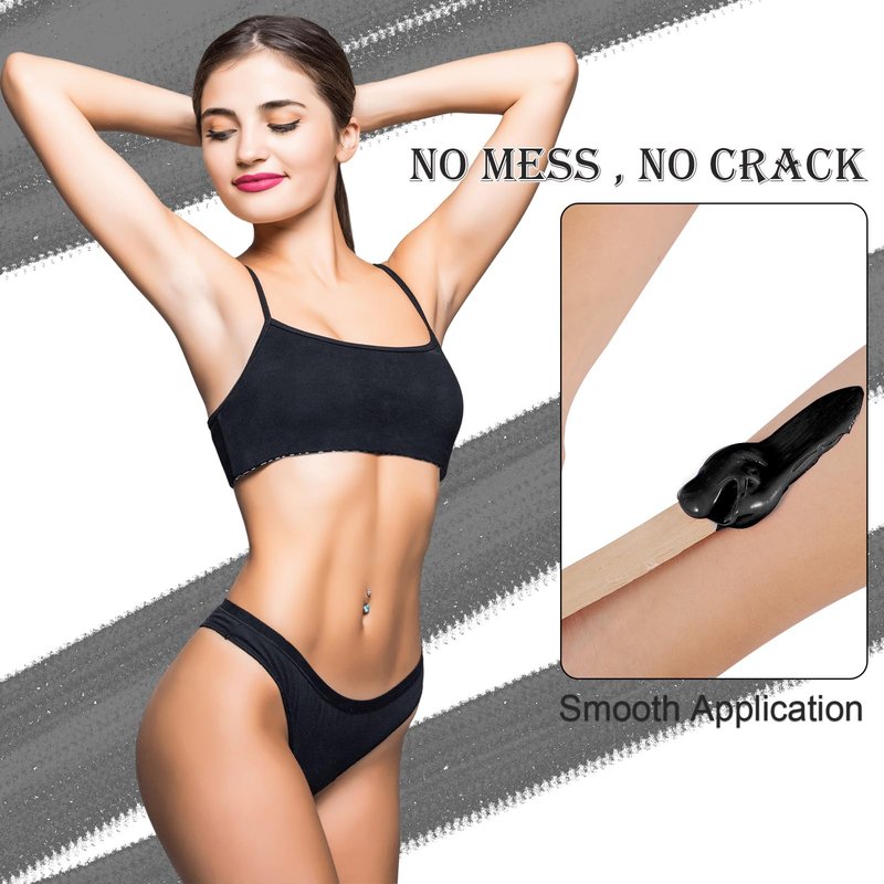 Black Coral Hard Wax Beads for Full Body Hair Removal - 3.3lbs Fast Melting, Sensitive Skin Friendly, Leg, Bikini, Brazilian, Facial, Eyebrow & Nose Wax for Women