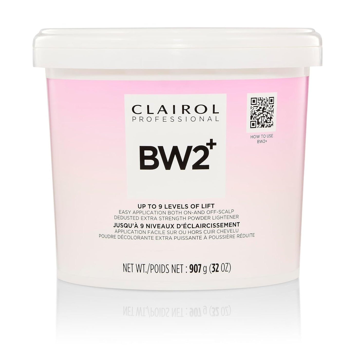 Clairol Professional BW2+ Powder Lightener - Extra Strength Hair Highlights & Lightening, Up to 9 Levels of Lift