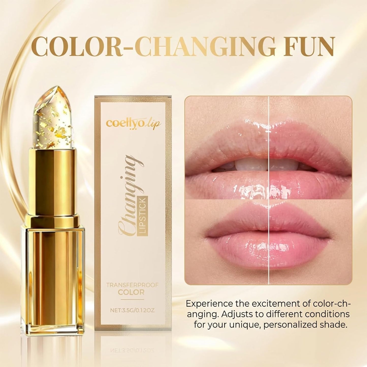 True Tone PH Adjusting Lipstick - Color Changing, Long Lasting, Waterproof Shine | 1 Piece