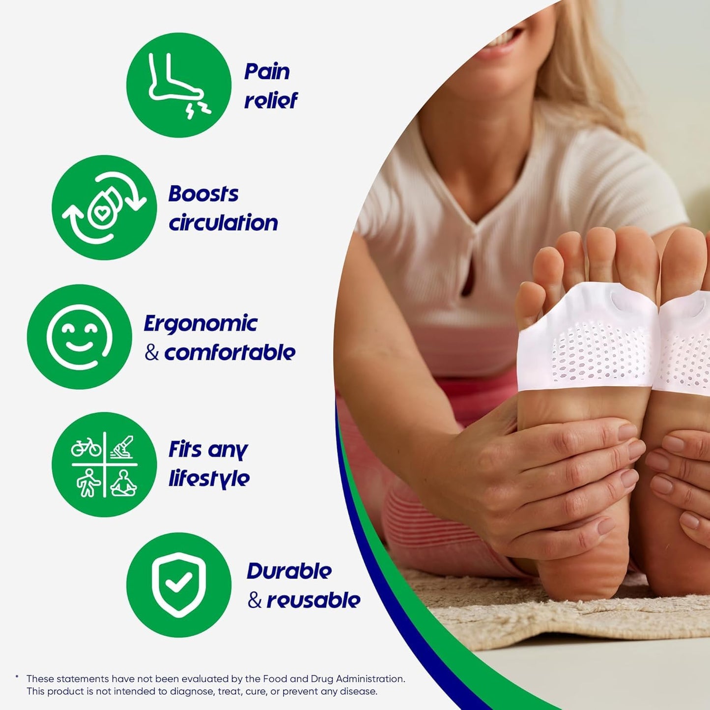 Hyggear Silicone Toe Separators (Left & Right Pair), Toe Spacer for Overlapping Toes, Foot Pain Relief for Bunions, Hammer Toe & Plantar Fasciitis, Comfortable & Breathable for Women & Men