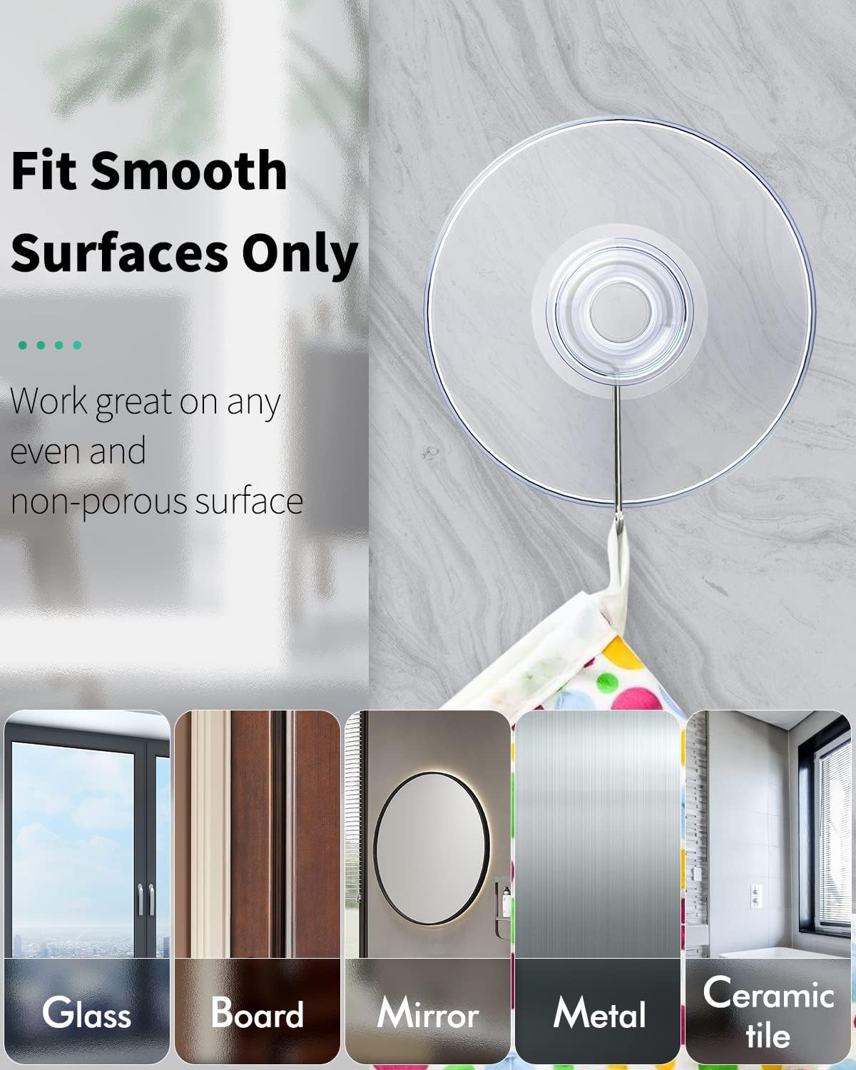 Pawfly 30 Pack Suction Cups for Glass | Small Rubber Suction Cups for Home Organization - Assorted Sizes 0.8, 1.2, 1.8 Inch