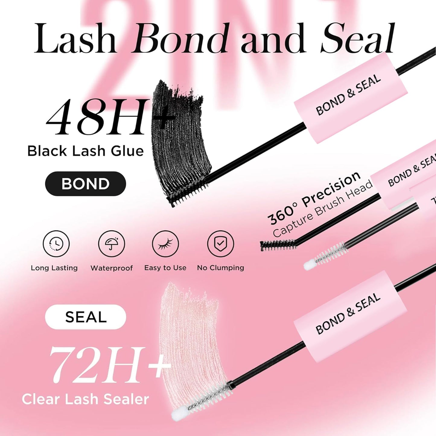 Lash Clusters Kit 150D+200D Thick Lash Clusters Eyelash Extension Kit 12-20mm Individual Lashes Kit with Lash Bond and Seal, Lash Tweezers for DIY Lashes Extension by INSPEAUTY