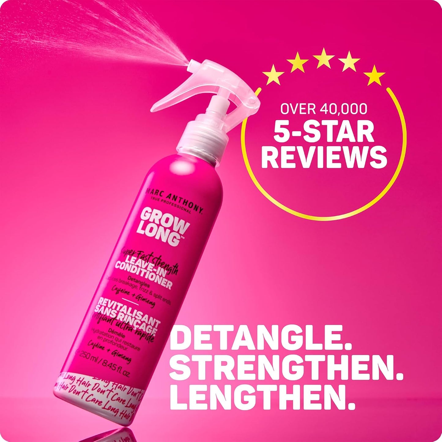 Marc Anthony Leave-In Conditioner Spray - Moisturizing Detangler for Long Hair | Reduces Frizz & Split Ends