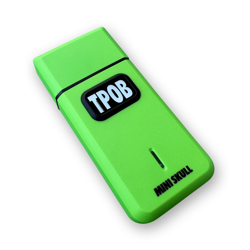 TPOB Mini Skull Single Shaver Compact Design that can fit in Your Pocket with a Turbo Charged Motor, Perfect for Both Professional and at-Home use (Slime)