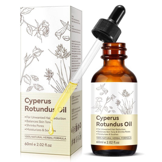 Cyperus Rotundus Oil for Hair Removal 100% Pure Natural Reduces Body Hair Growth Cyperus Rotundus Oil, Moisturizes & Soothes The Skin, Hair Removal Oil Suitable for All Skin Types