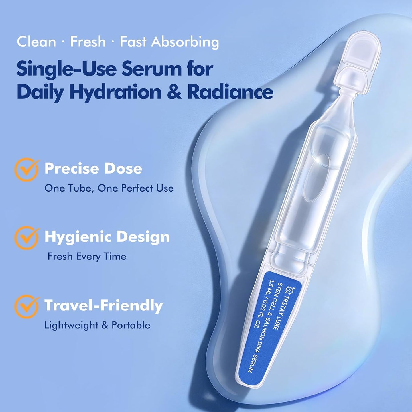 PDRN Serum for Microneedling Aftercare - Anti-Aging Face Serum with Peptides & Hyaluronic Acid | 1.5 mL × 30 Vials, Korean Skincare
