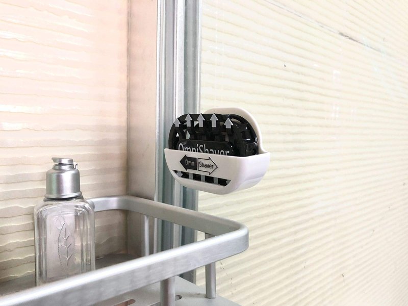 OmniShaver Docking Station Black Razor Holder to Hold between Uses, Keep Your Safe & Air Dry!