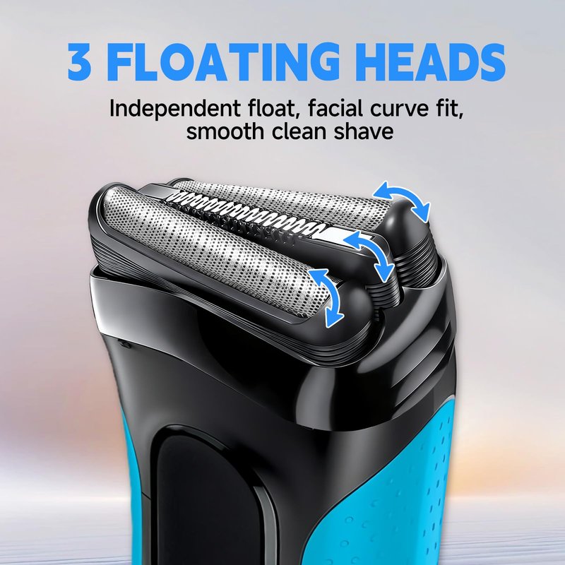 5Pack 32B s3 Replacement Head – Series 3 Shaver Head Compatible with Braun 3040s, 3080s-4, 370cc, 3070cc, 3000s, 3010, 3090cc & More – Wet and Dry Electric Razor Replacement Heads