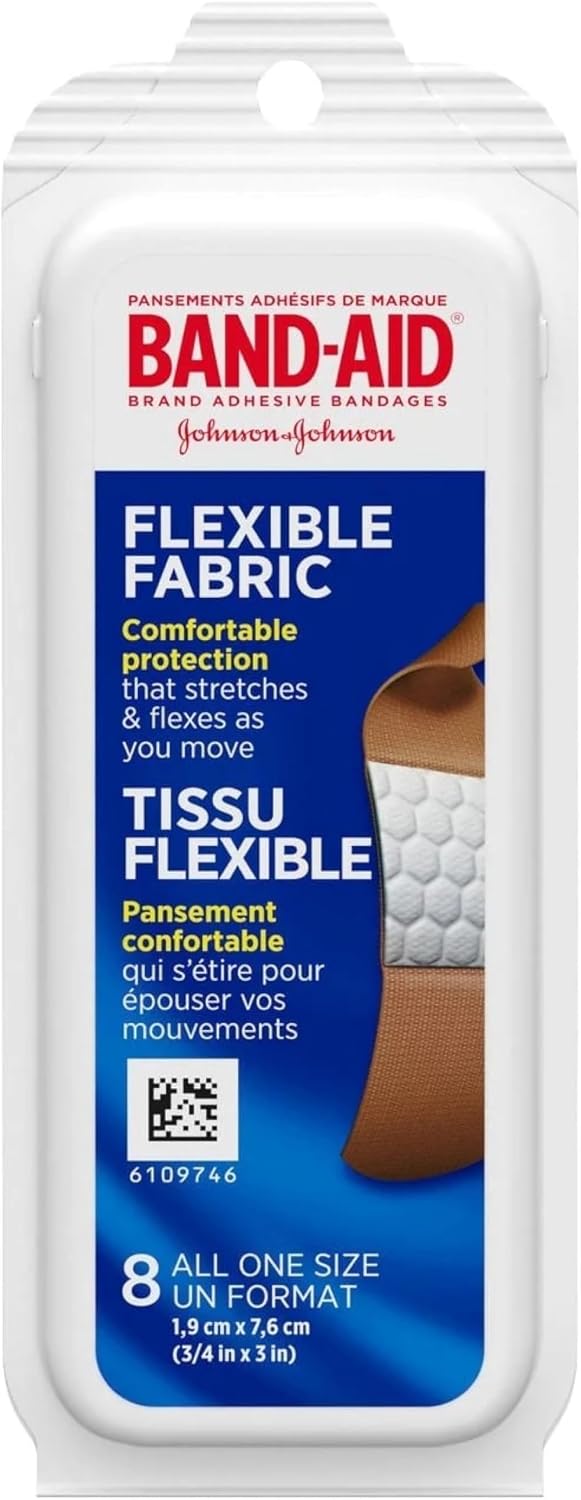 Flexible Fabric Adhesive Bandages - Comfortable Sterile Wound Care for Cuts & Scrapes | 100 Count